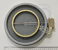 Электроконфорка для стеклокерамики, 1900W-800W, Hilight Ego, D=195-120 мм