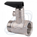 Клапан для водонагревателя, предохранительный, 1/2, с ручкой, 7 бар, 0,7 МПа, код 100507