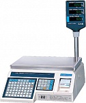 Весы CAS LP-15 R электронные с печатью этикеток стойка